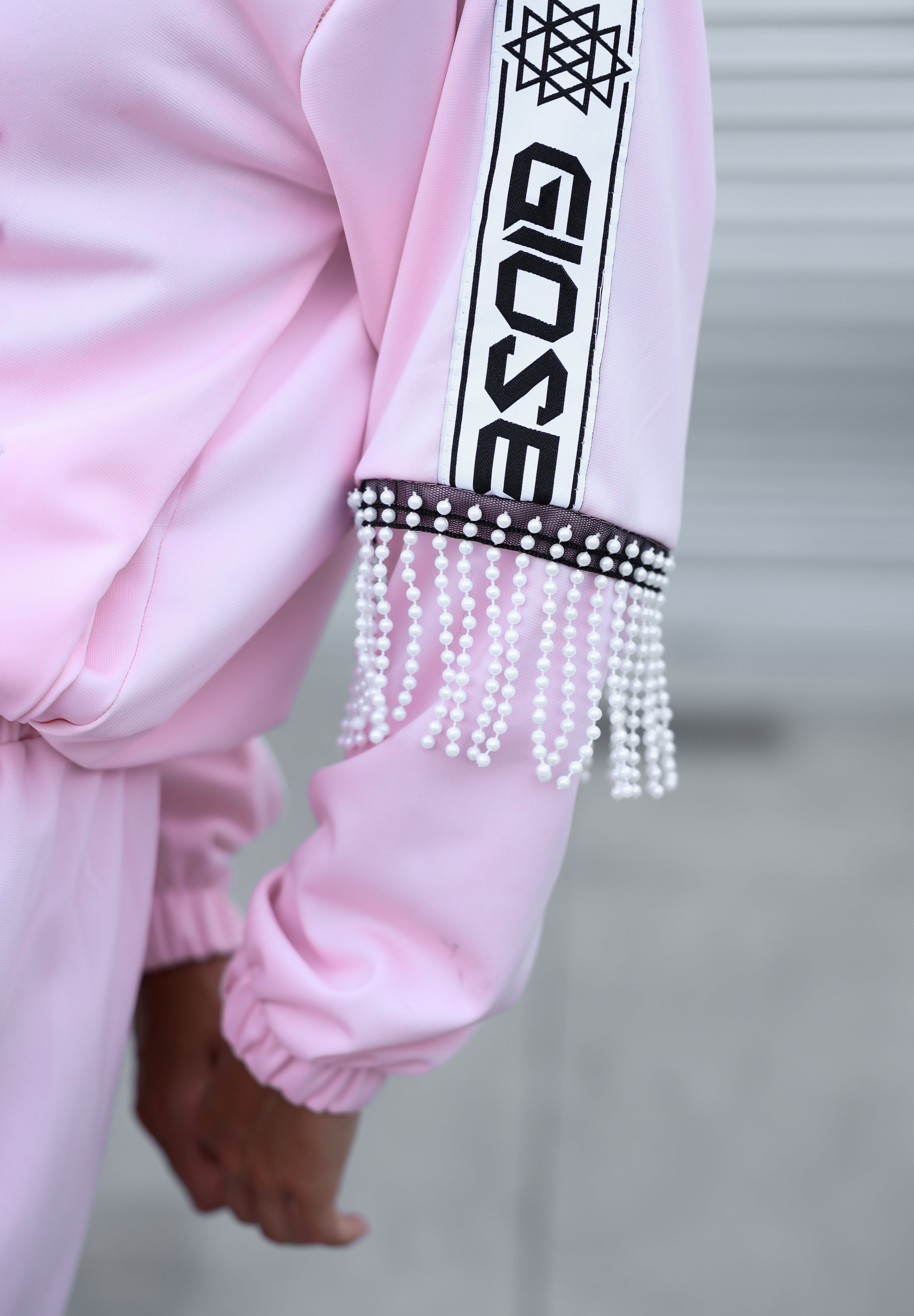 Combinaison rose perle