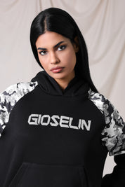 Survêtement noir camouflage brillant