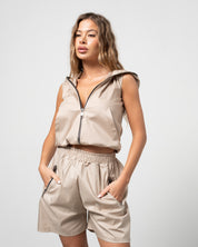 Completo Zip Beige