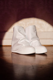 Botte blanche glamour