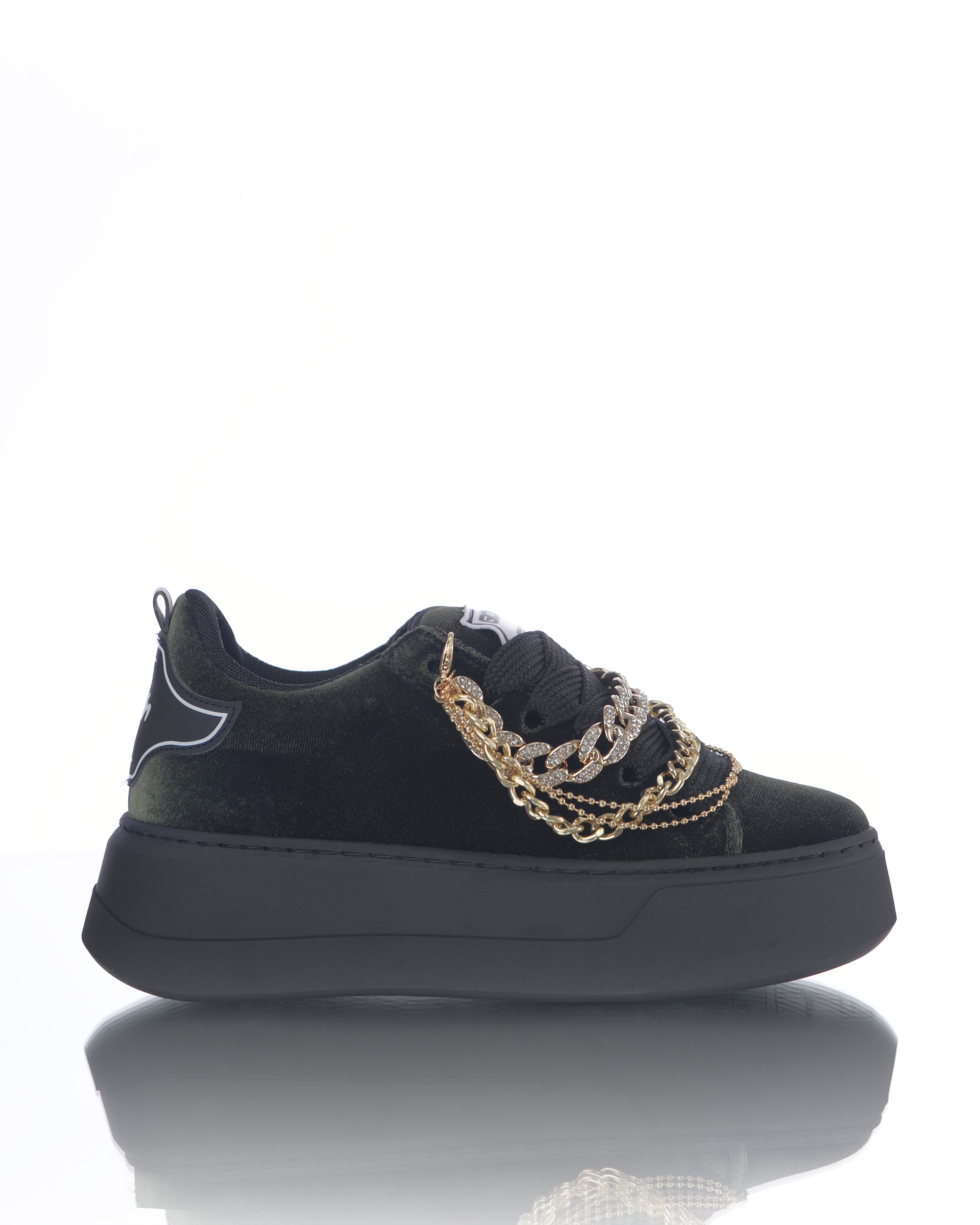 Collier en velours vert