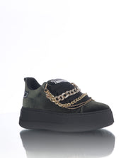 Collier en velours vert