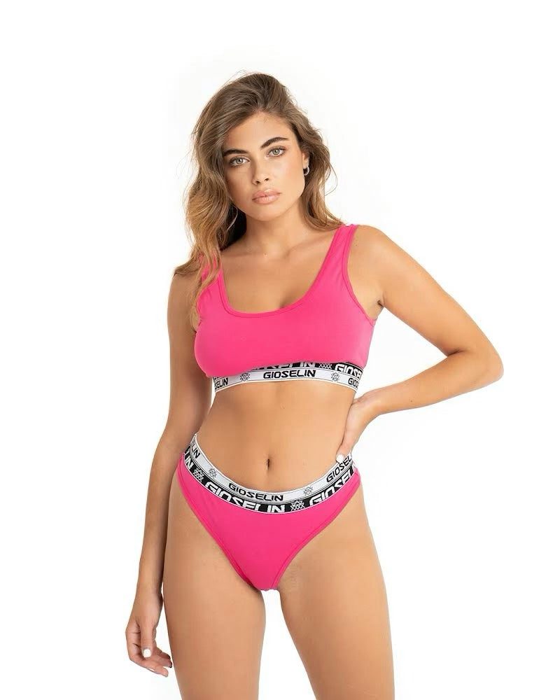 Ensemble soutien-gorge et culotte fuchsia