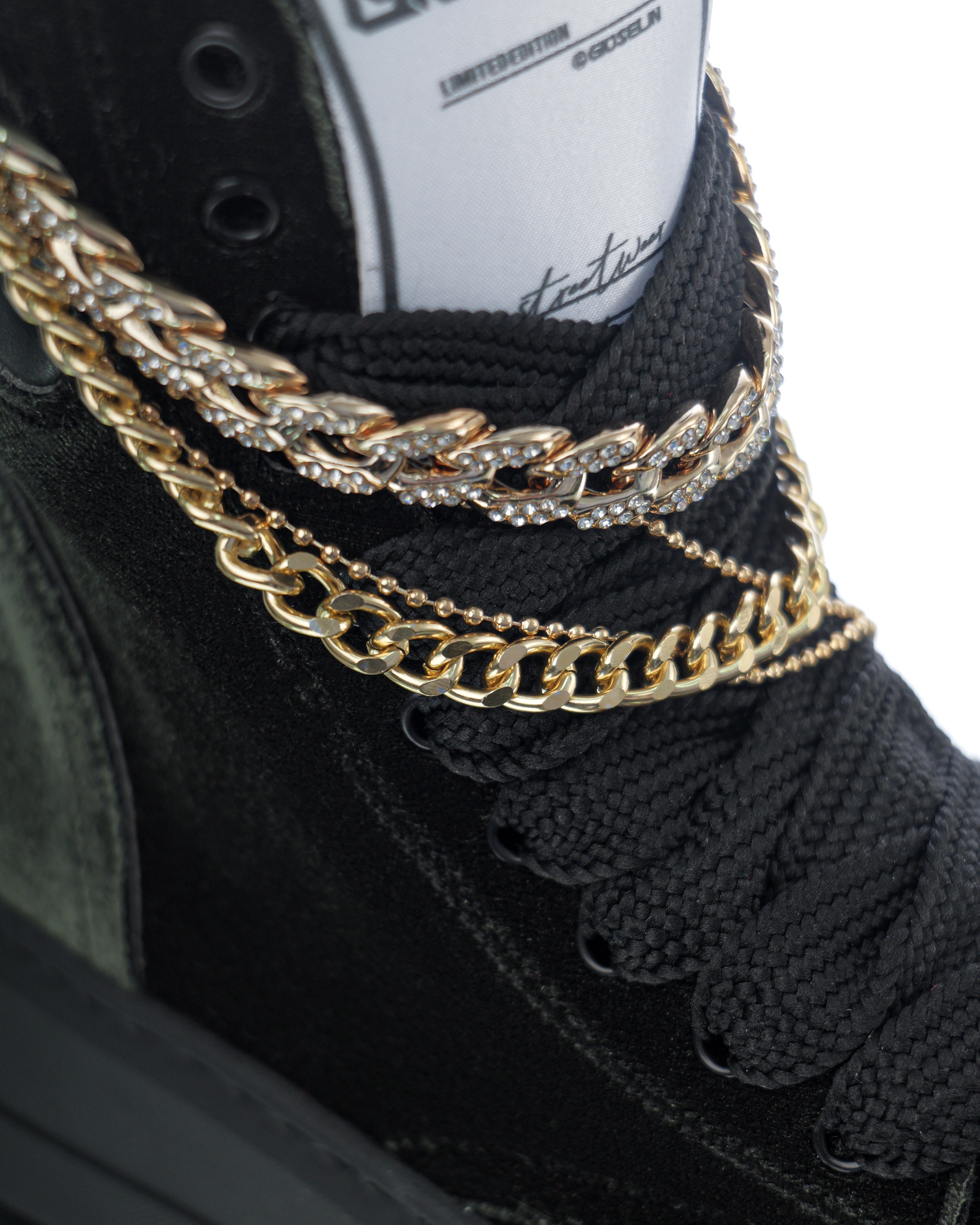 Collier Nit-up en velours vert