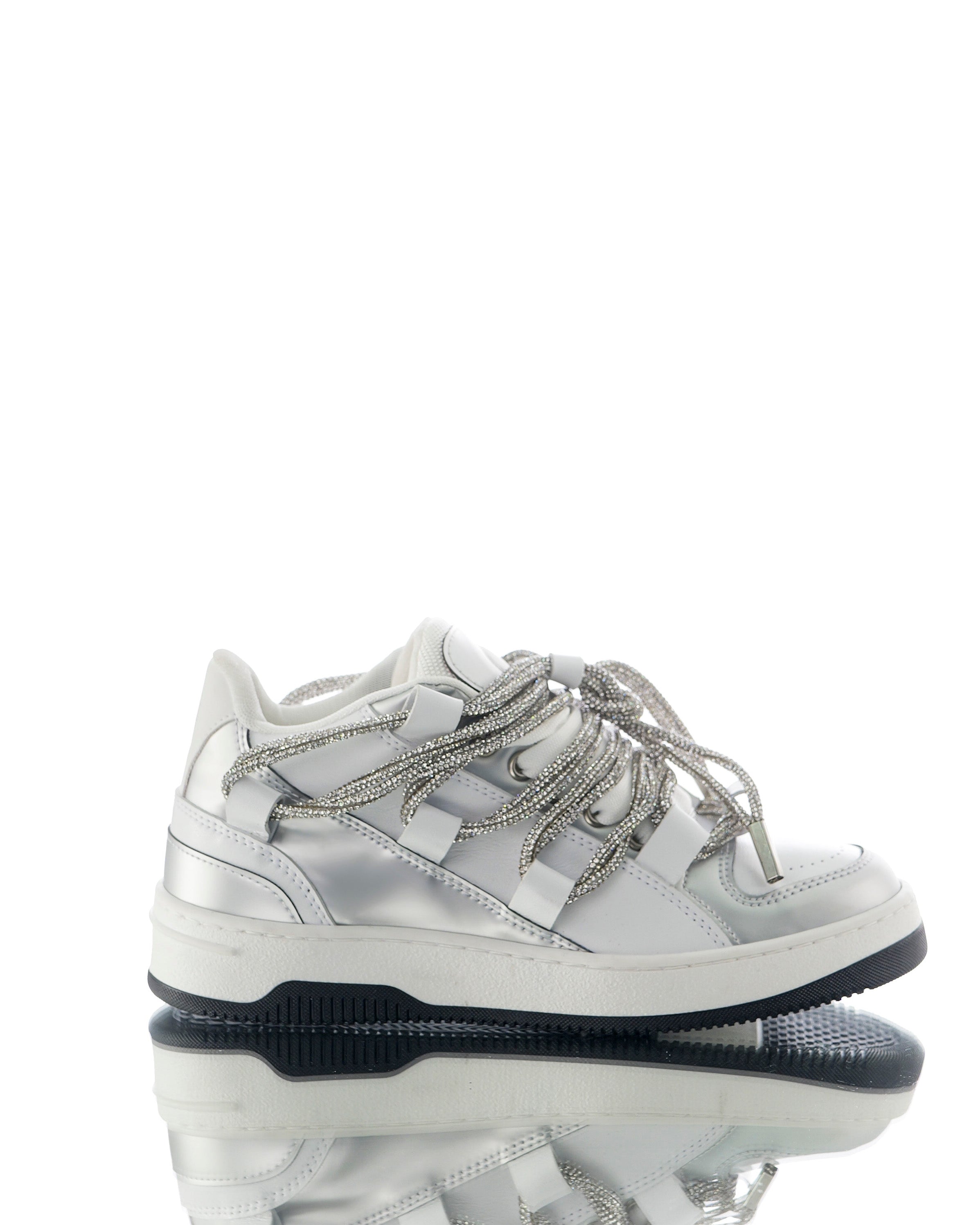 Serpent Diamant Métal Argent