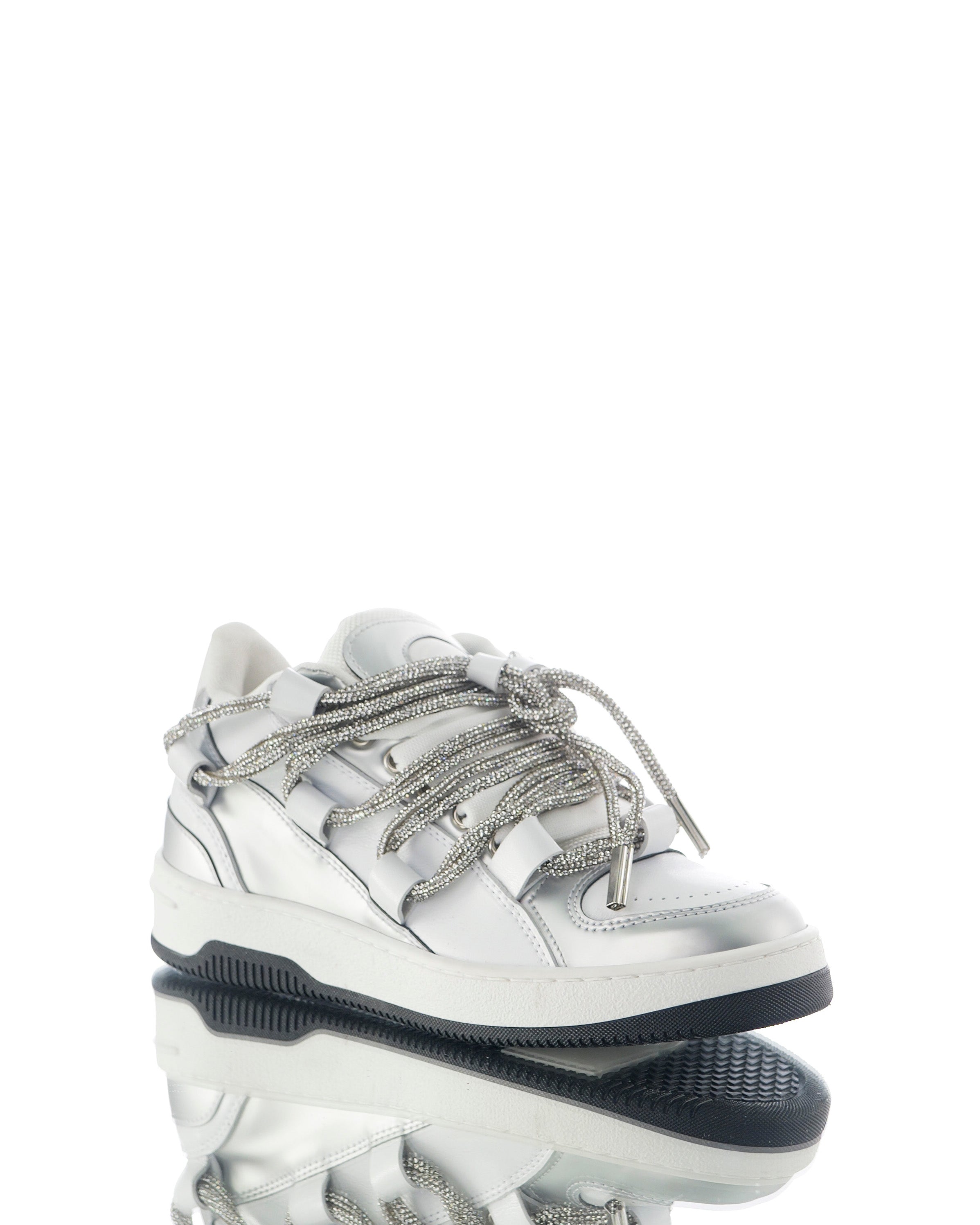 Serpent Diamant Métal Argent