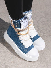 Collier Nit-up Denim Gold