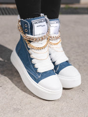 Collier Nit-up Denim Gold