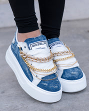 Collier en jean doré