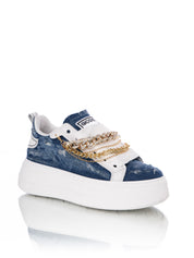 Collier en jean doré