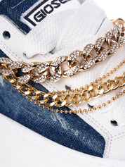 Collier en jean doré