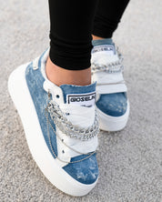 Collier en jean en argent